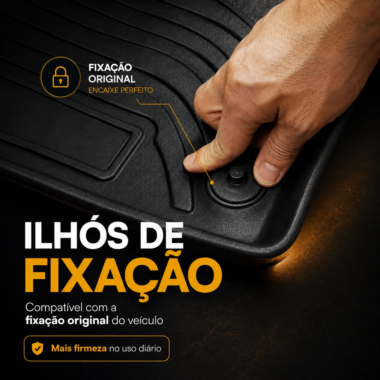Ilhós de fixação original de fábrica